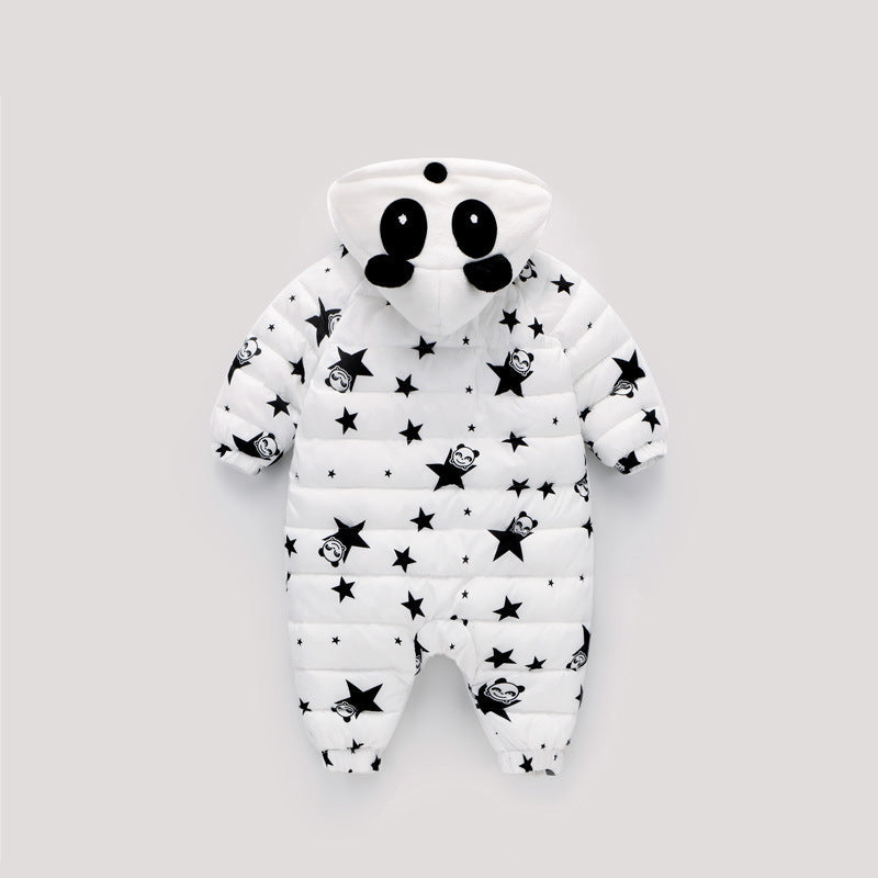 Winter Cotton Padded Panda Romper