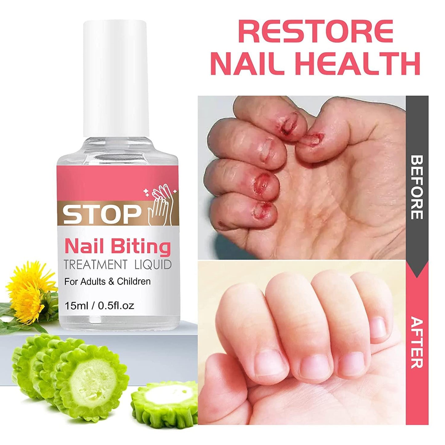 BiteGuard™ Stop Nail Biting Treatment – 15ml Liquid for Children & Adults