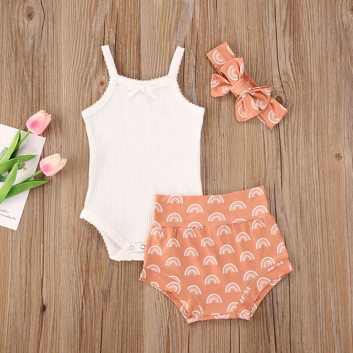 Baby Girl Sleeveless Romper